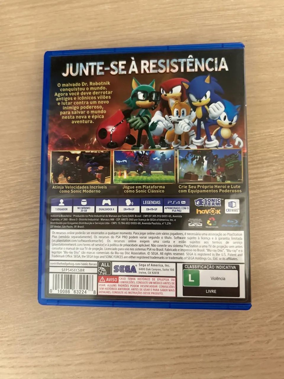 Sonic Forces PS4 - Jogo em ótimo estado! - Foto 2