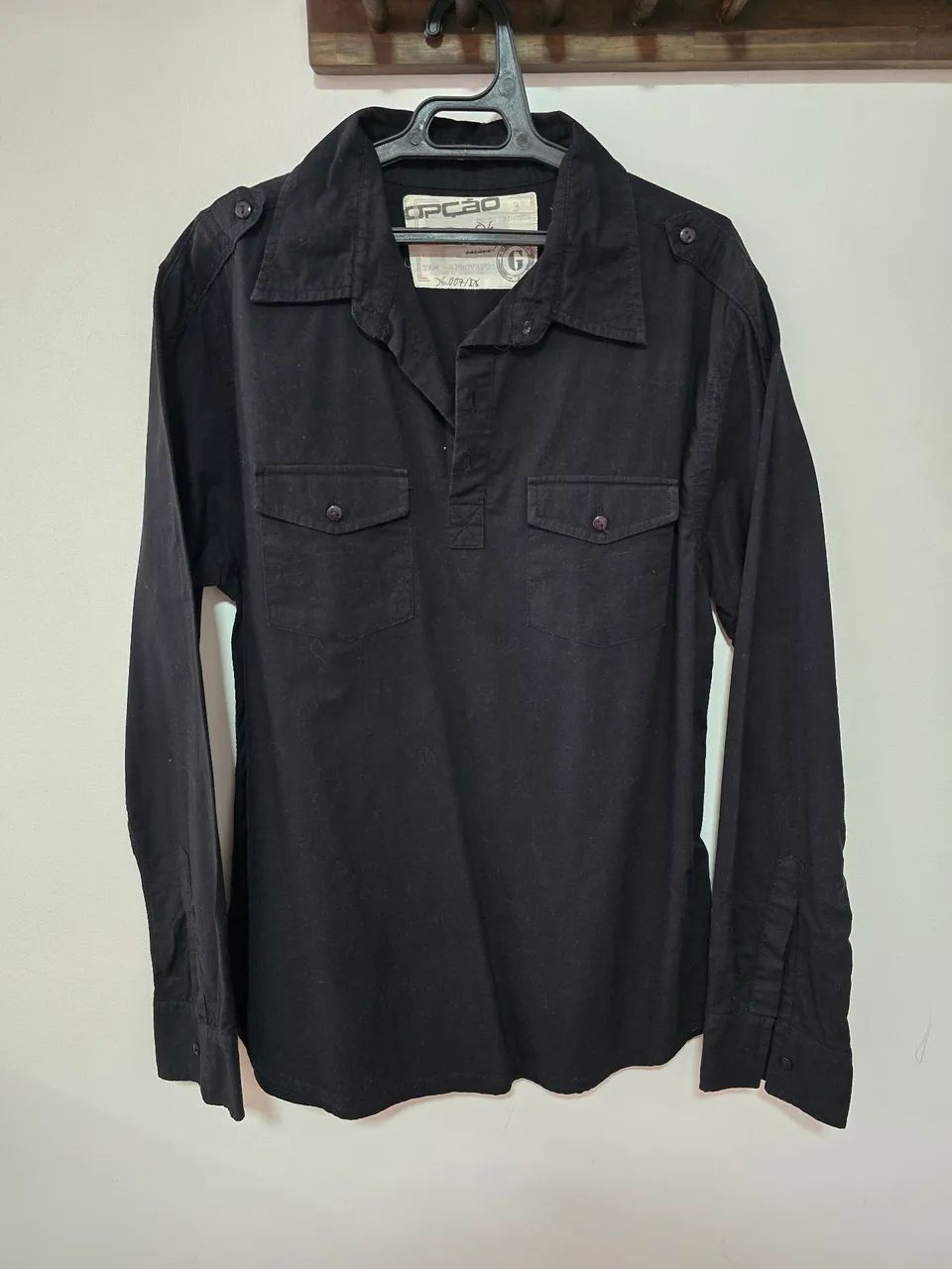 Camisa Preta manga comprida - Puma - Tam G