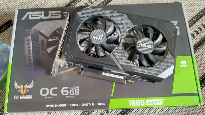 Placa de Vídeo Asus Tuf Gaming Geforce Gtx 1660 Super 6gb
