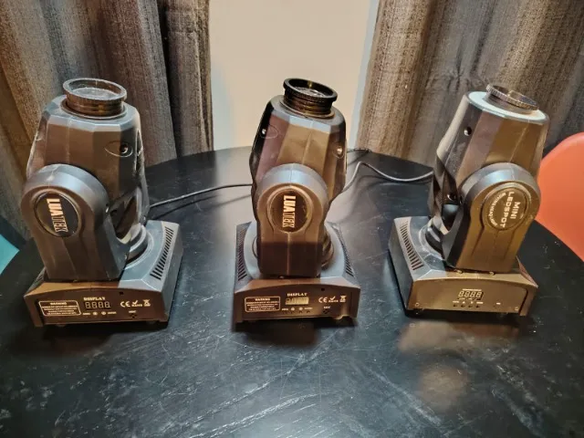 Iluminação Kit com 3 Moving para sua festa