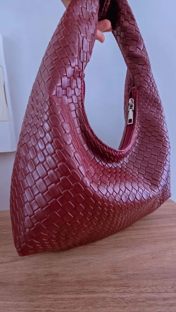 Bolsa ombro vinho - Foto 2