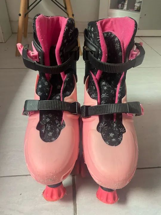 Patins usado calça até tamanho 39 - Foto 2
