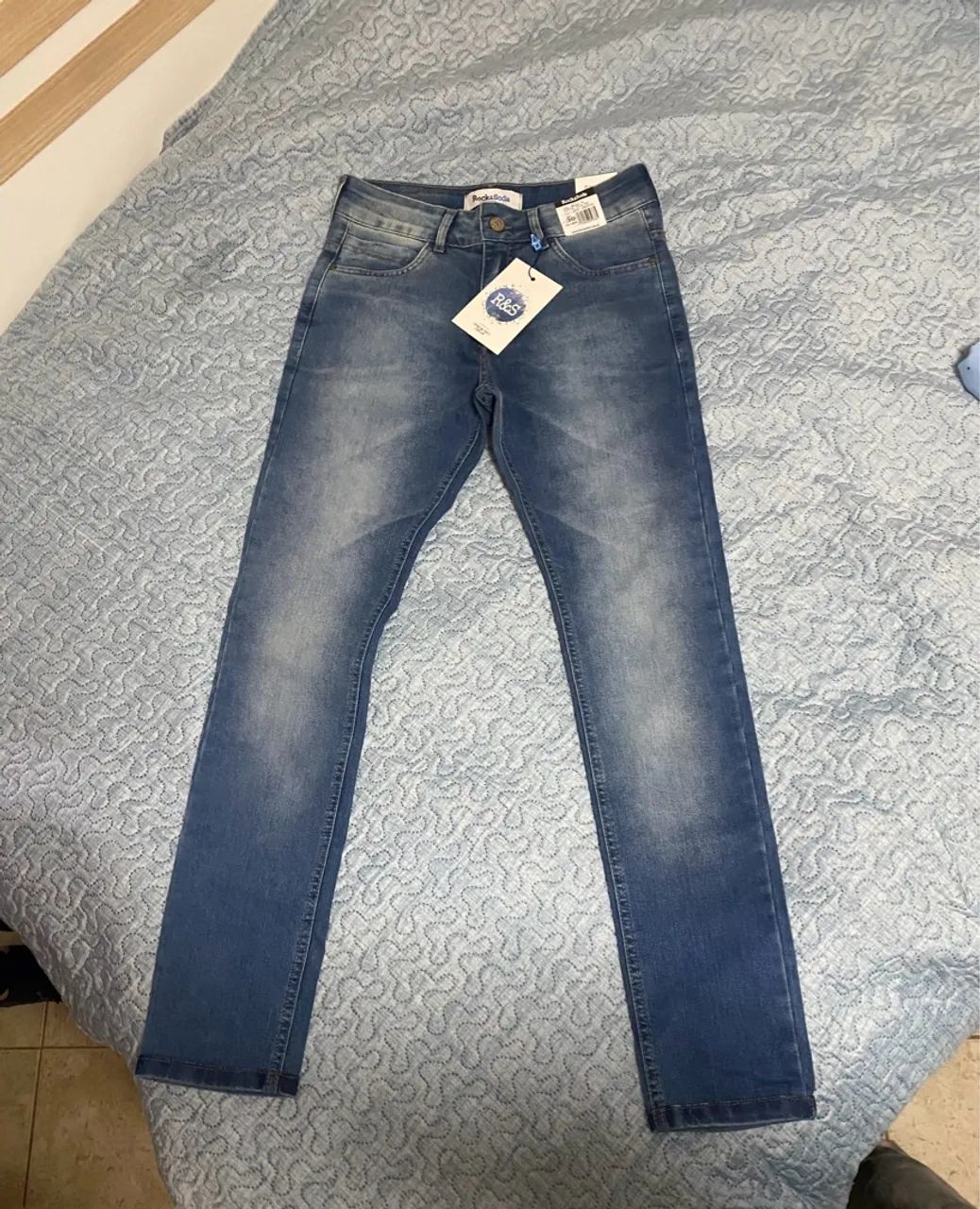 Calça Jeans Azul R&S - Nova com Etiqueta
