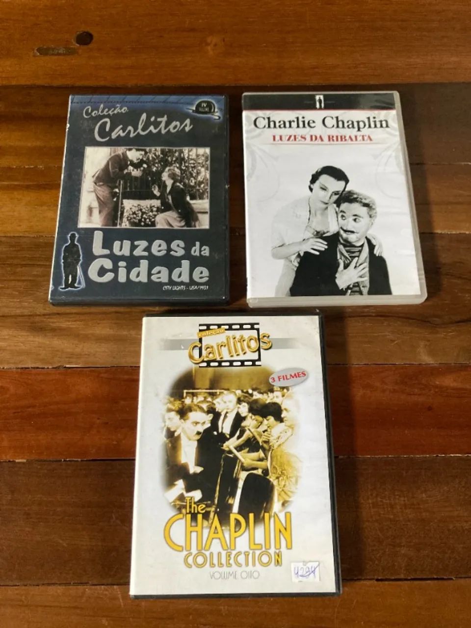 Charlie Chaplin - Lote c/ 3 DVDS