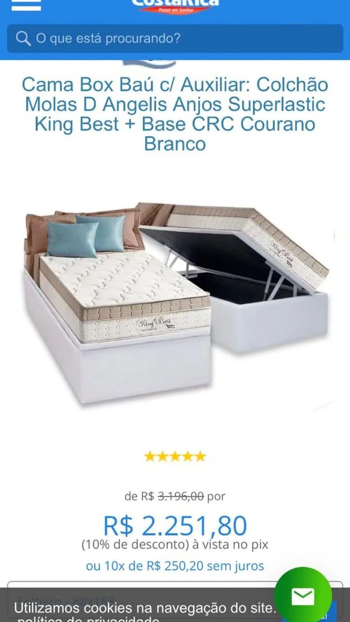 Cama Box baú com Colchão box cabeceira de brinde - Foto 4