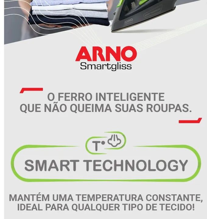 Ferro de Passar Roupa a Vapor SMARTGLIS ! - Foto 4
