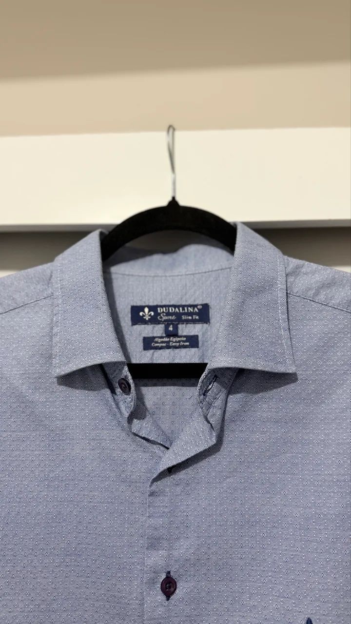 Camisa Dudalina masculina manga curta Tamanho 4 - Foto 3