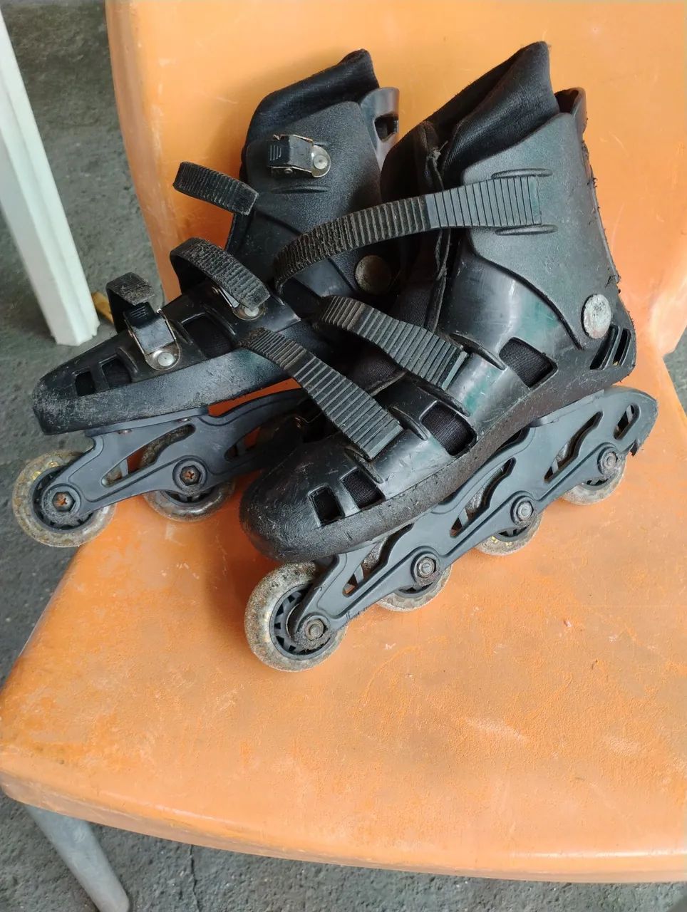 Patins Inline Infantil Preto Usado