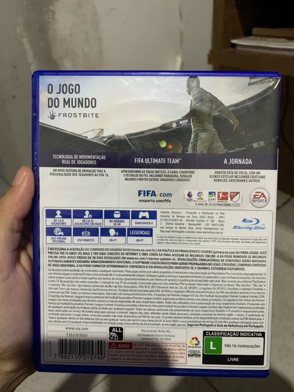 Capa de jogo fifa 18 - Foto 2