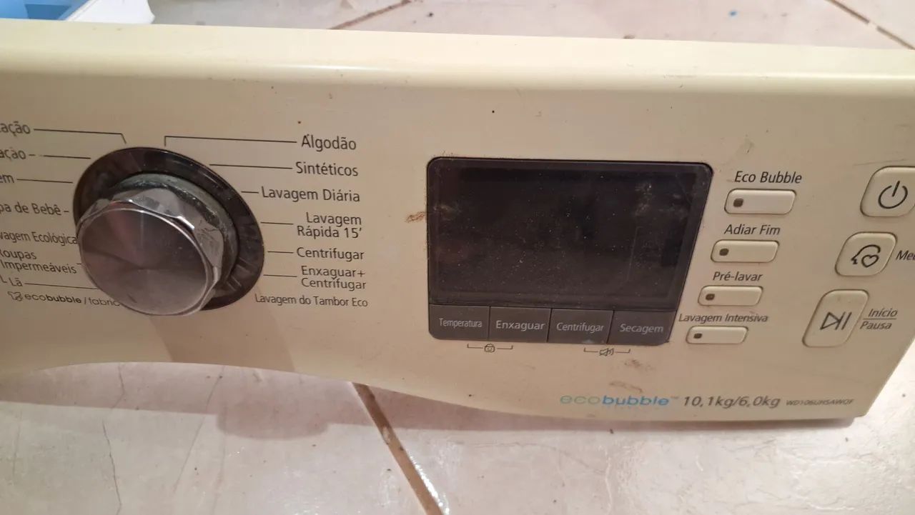 Painel completo da Máquina de Lavar Samsung Eco Bubble 10,1kg