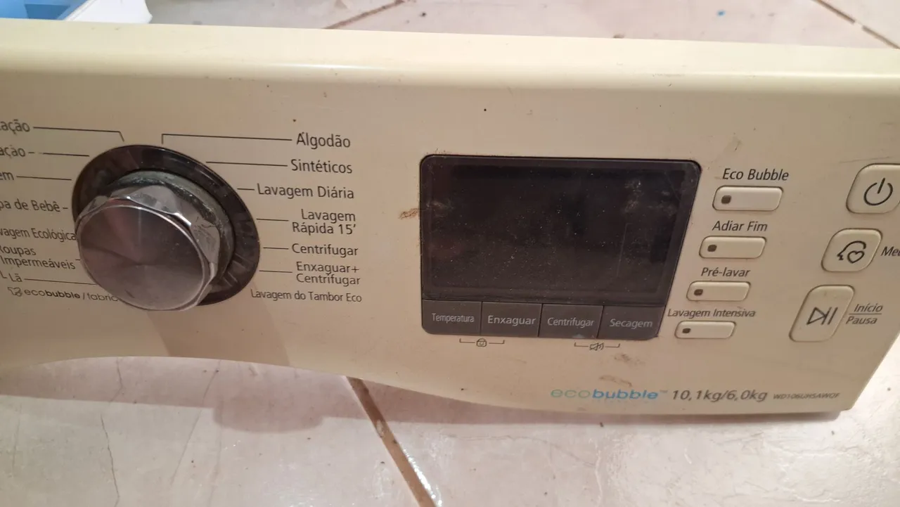 Painel completo da Máquina de Lavar Samsung Eco Bubble 10,1kg