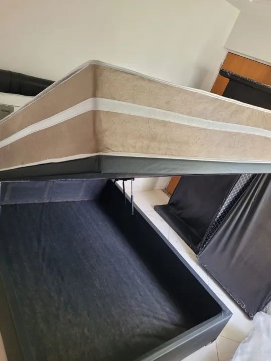 Bau de casal com colchão $$ 1900 novo - Foto 2