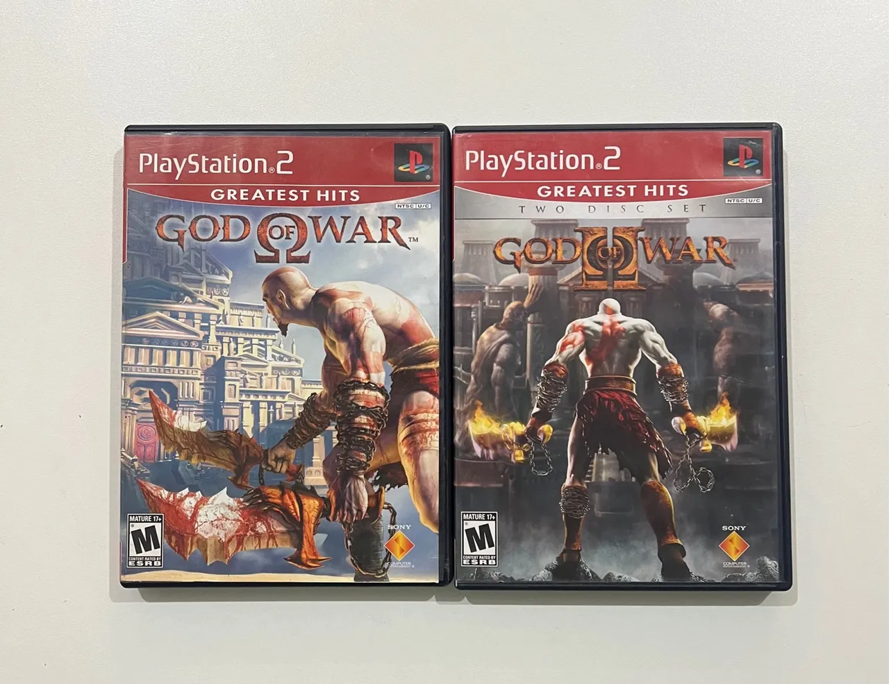 God of War 1 e 2 - PS2 - Greatest Hits