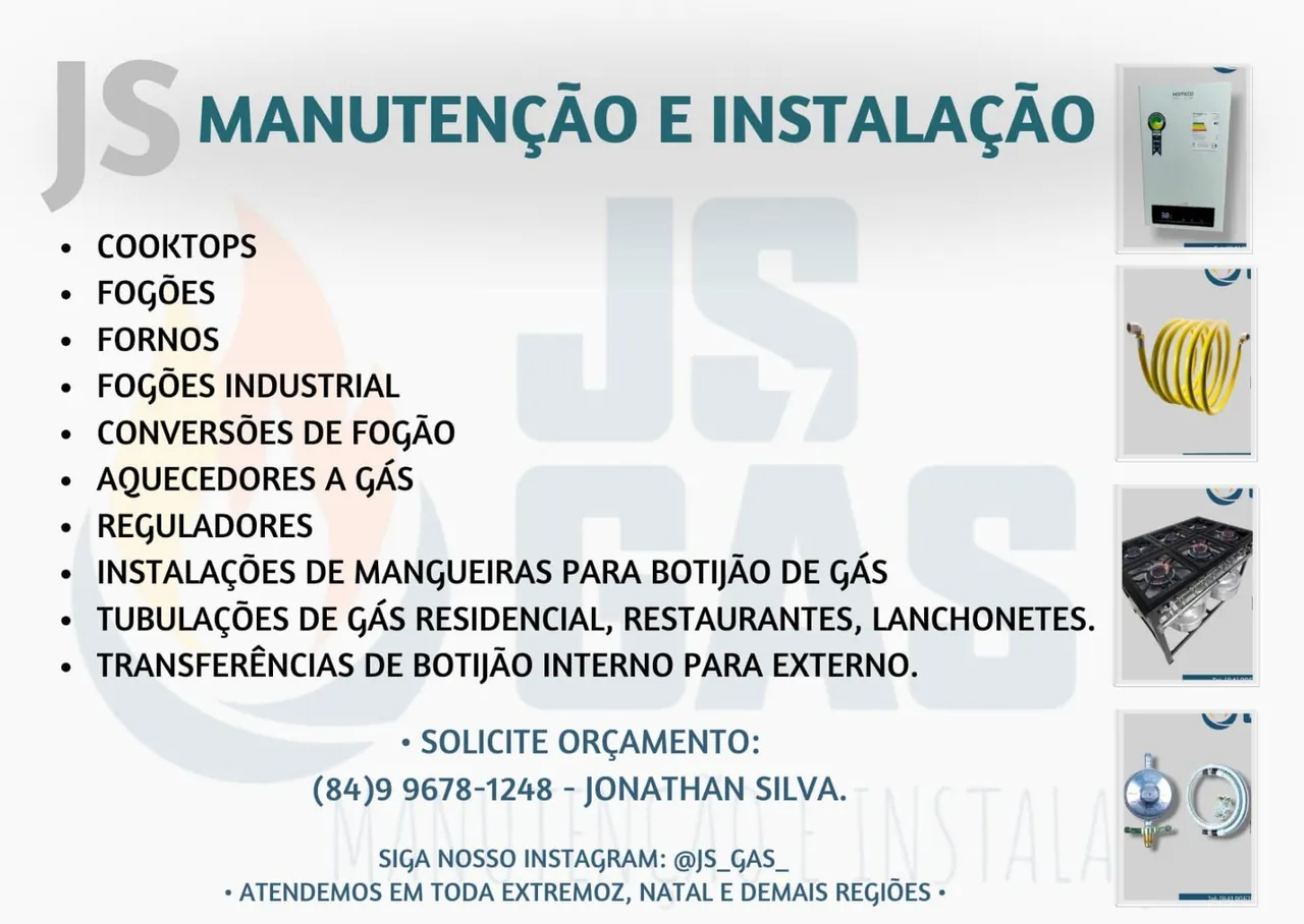 INSTALAÇÃO E MANUTENÇÃO DE GAS 