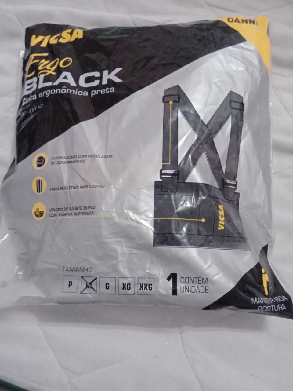 (Bota tamanho 39)e (cinta de segurança tamanho M)  - Foto 5