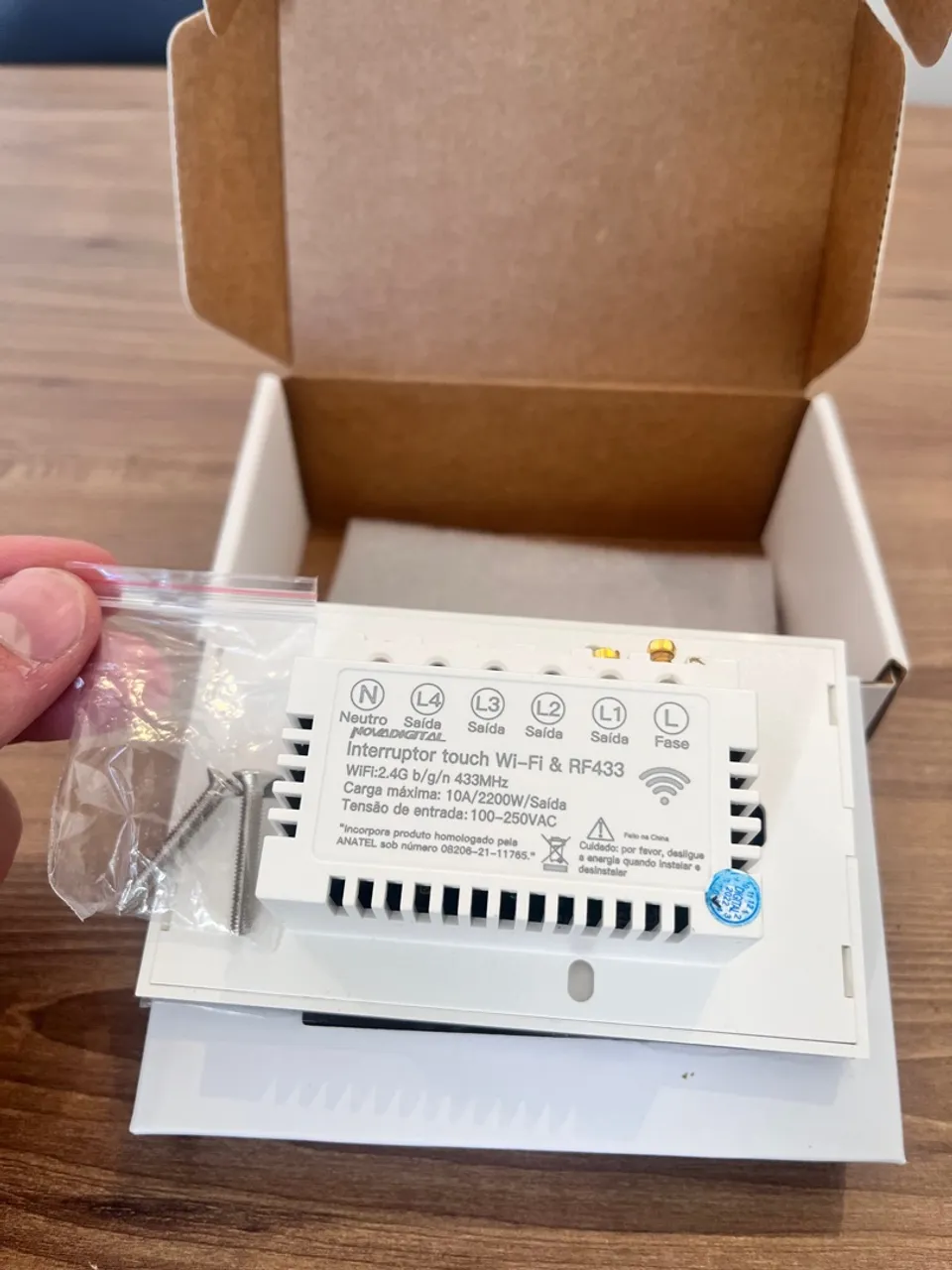 Interruptor Touch Wi-Fi & RF433