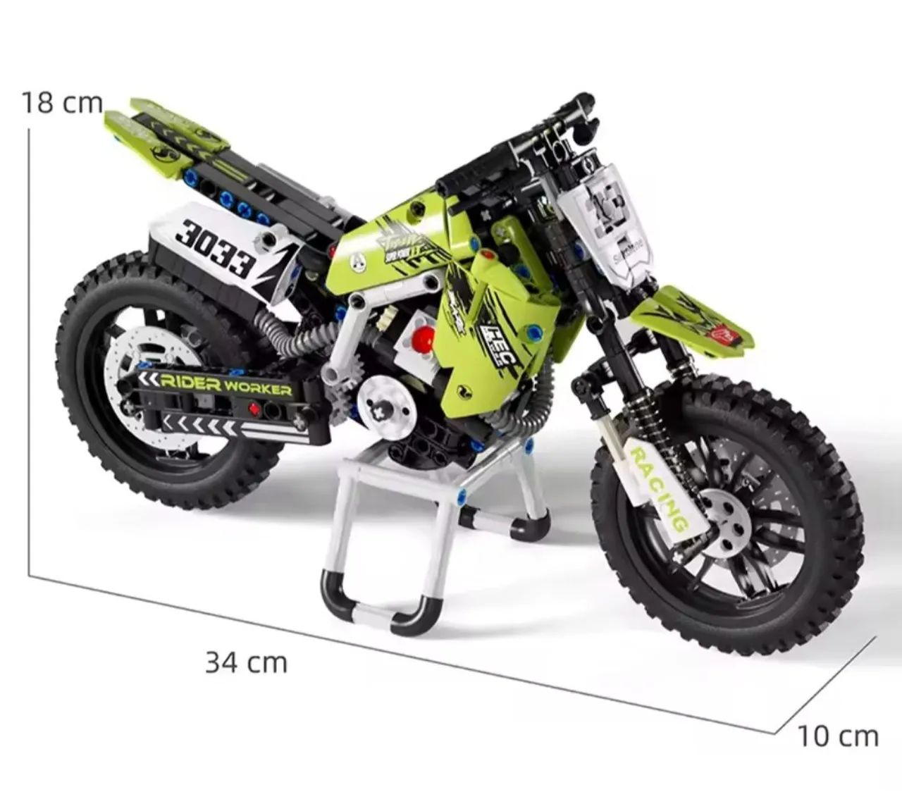 Moto Motocross estilo lego- 476 Peças - Hobbies e coleções