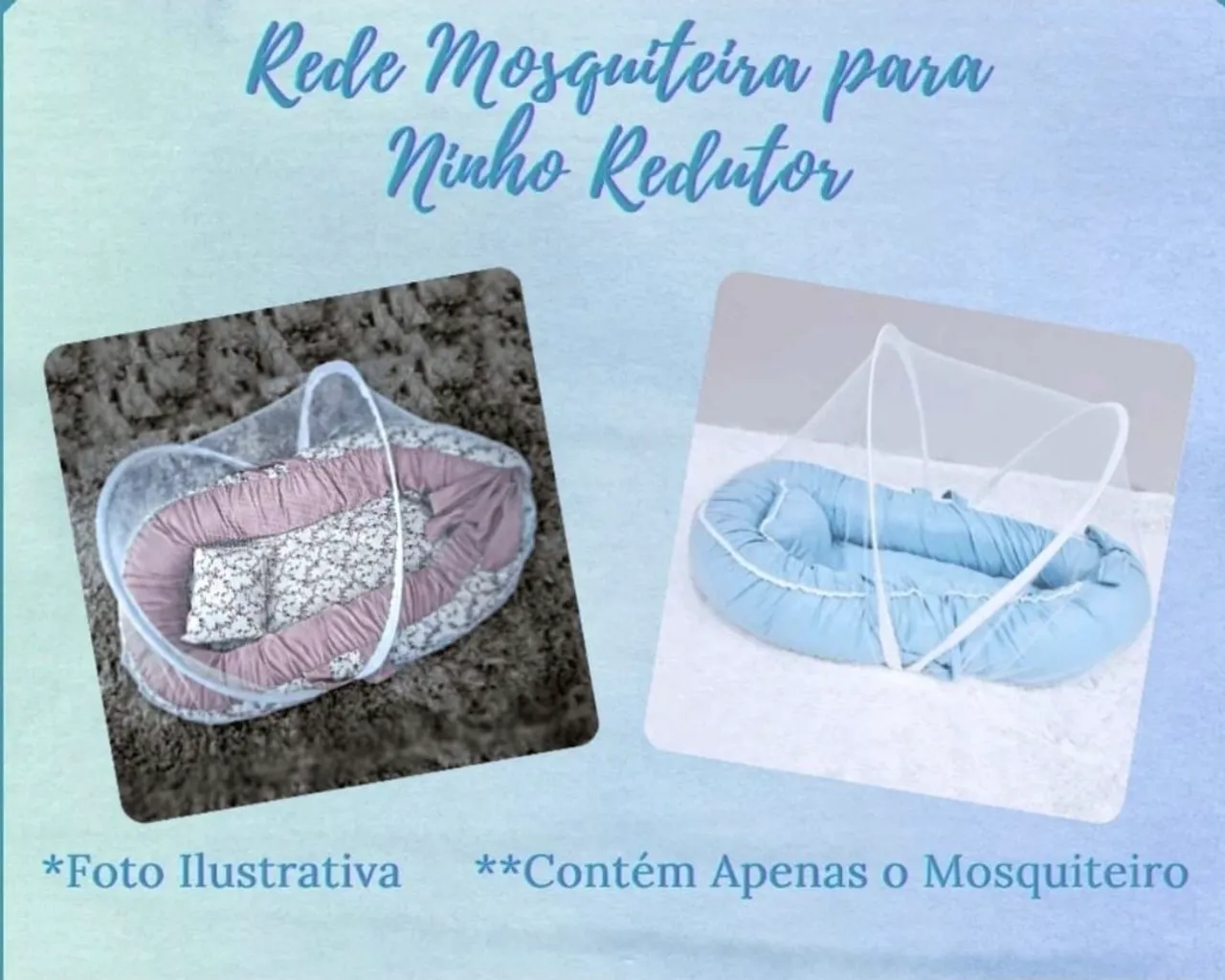 Rede Mosquiteira para Ninho Redutor de Bebê