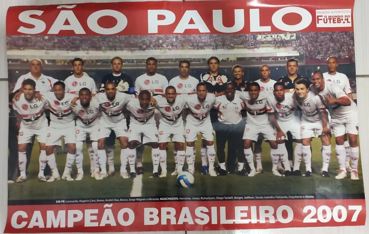 Pôster São Paulo Campeão Brasileiro 2007