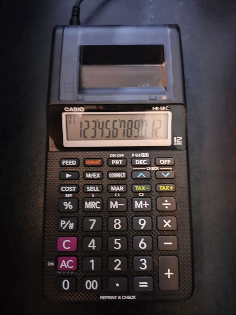 Calculadora com Impressão Casio HR-8RC - Foto 2