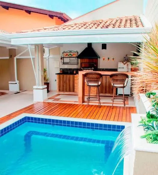 Piscinas área gourmet e impermeabilização