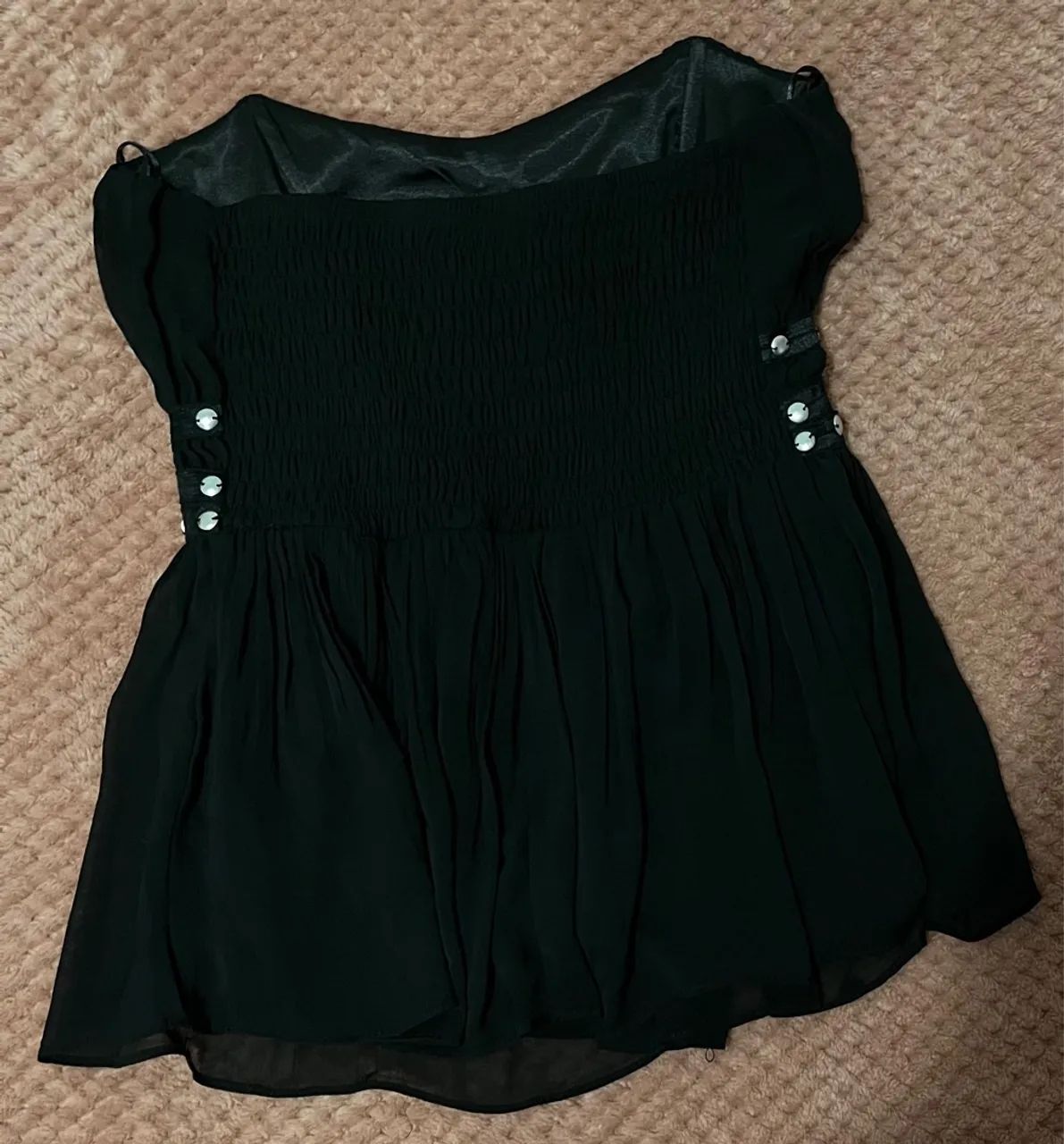 Blusa preta tomara que caia - Tamanho 38 - Foto 2