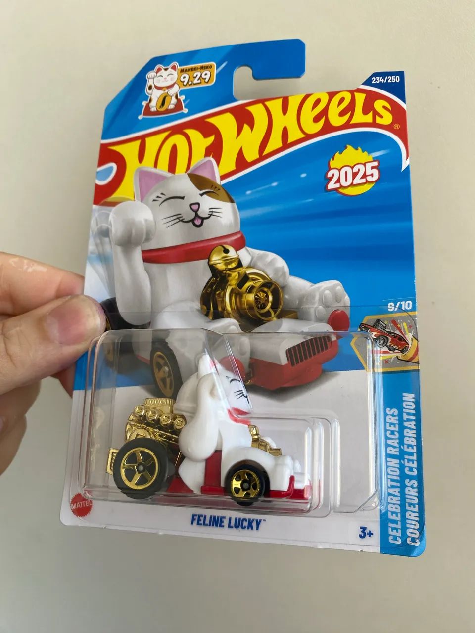 Hot Wheels Feline Lucky Cat Celebration 2025 Novo Gato Gatinho
