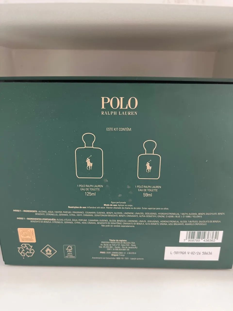 Kit Perfume Polo Ralph Lauren Eau de Toilette 125ml - Foto 2