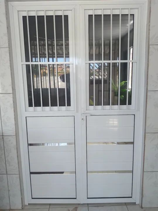 Porta de alumínio branco  - Foto 2