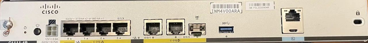 Roteador Cisco ISR C1111-4P - Ótimo estado - Sem Fonte - Foto 5