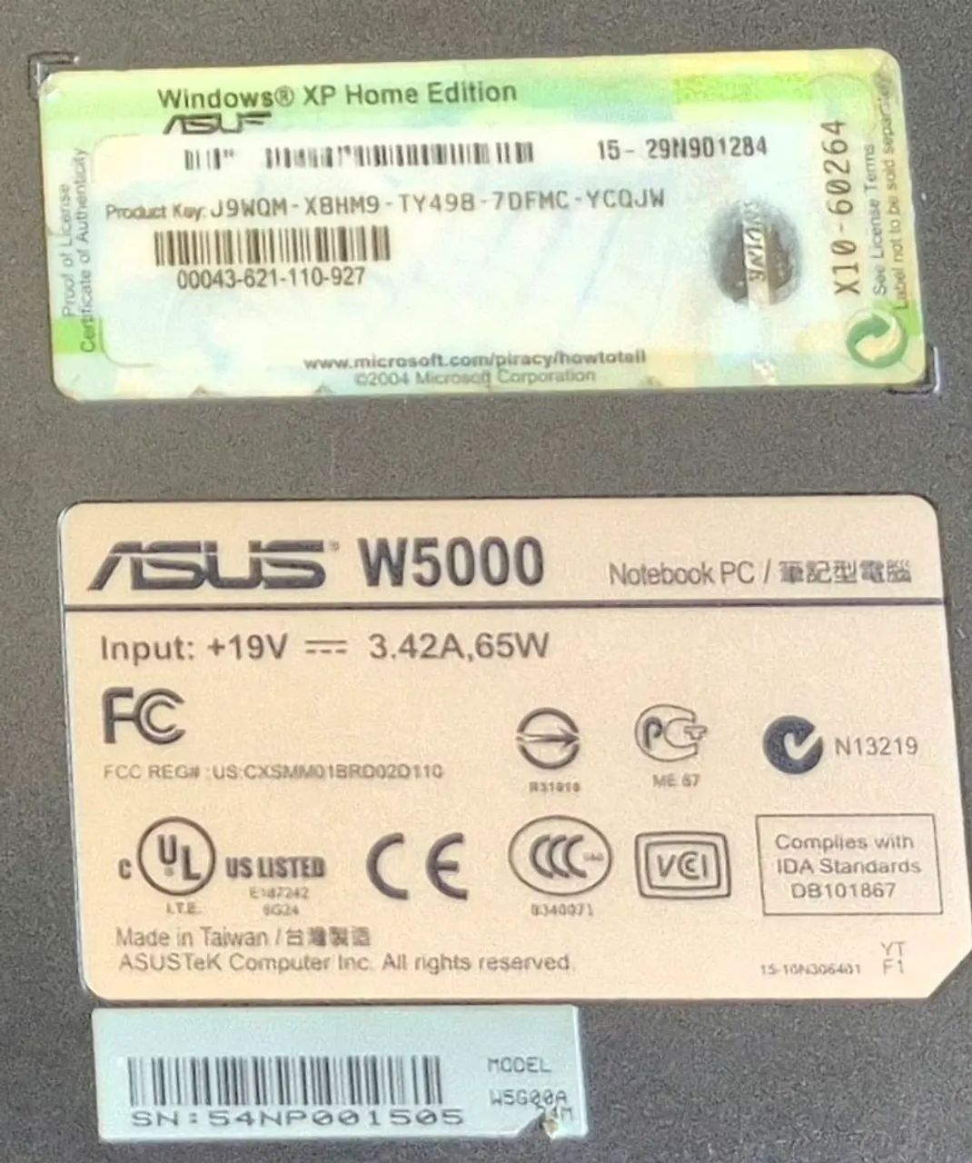 Notebook vintage ASUS W5000  - Foto 2