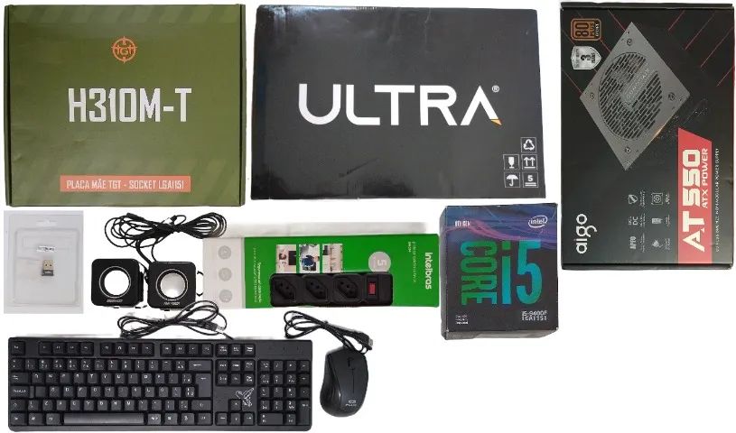 Computador PC Gamer Intel Core i5 9400F NVidia GTX 1050 Ti 16GB DDR4 SSD 256GB HD 1TB - Foto 5