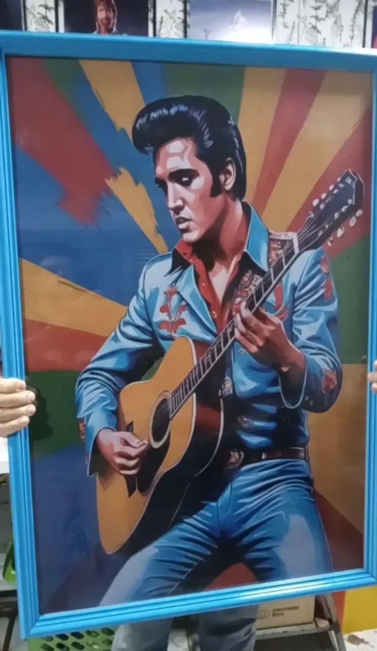 Quadro Decorativo Elvis Presley 1,00 X 0,70 grande 