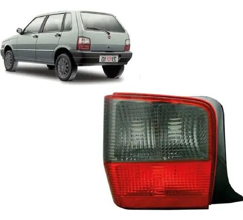 Par De Lanterna Traseira Fiat Uno 2004 2005 06 A 2013 Fumê - Foto 2