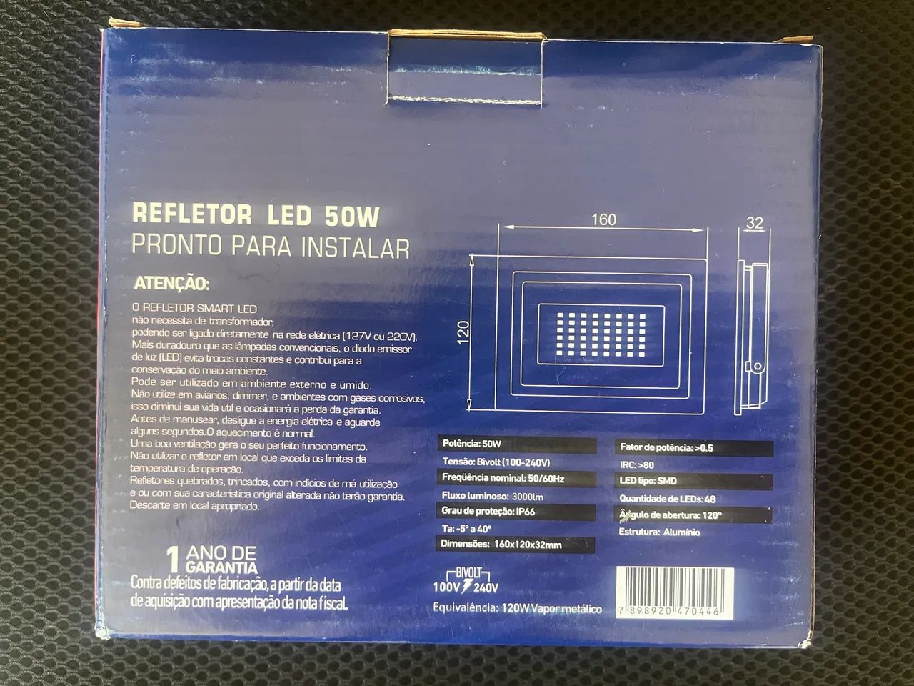 Refletor led 50w verde 