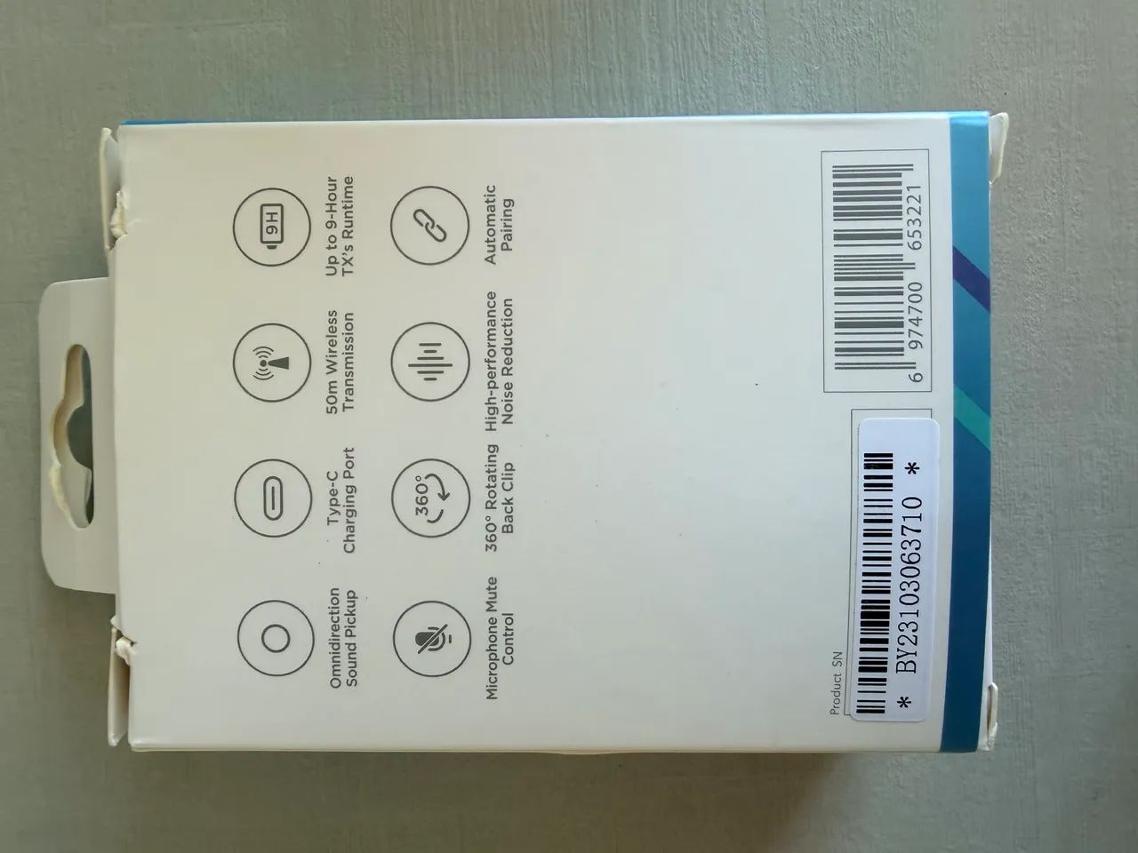 Microfone de lapela sem fio BOYA by-V1 para iPhone iPad - Foto 3