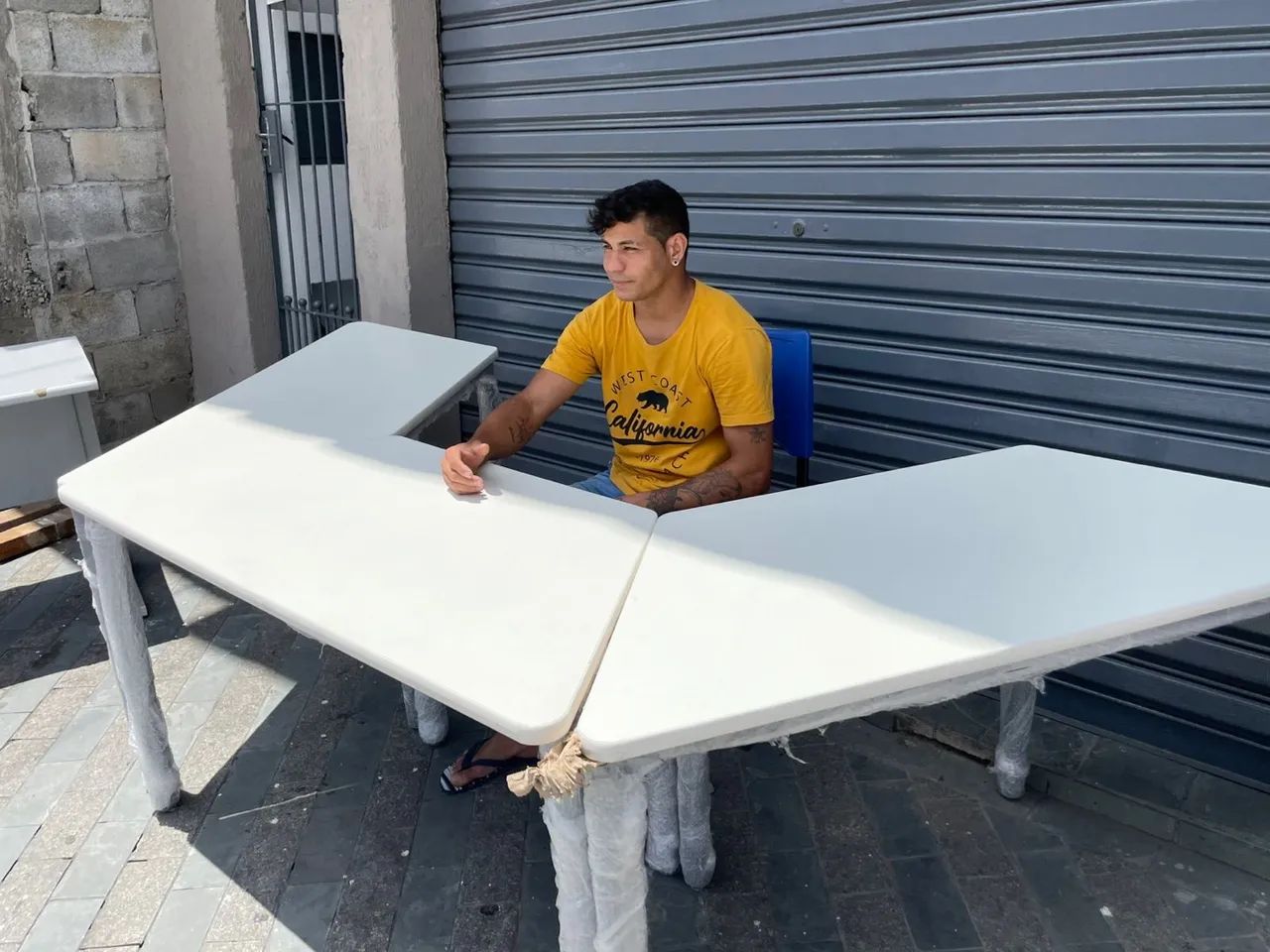 Mesa de escritório mesa escolar carteira escolar - Foto 4