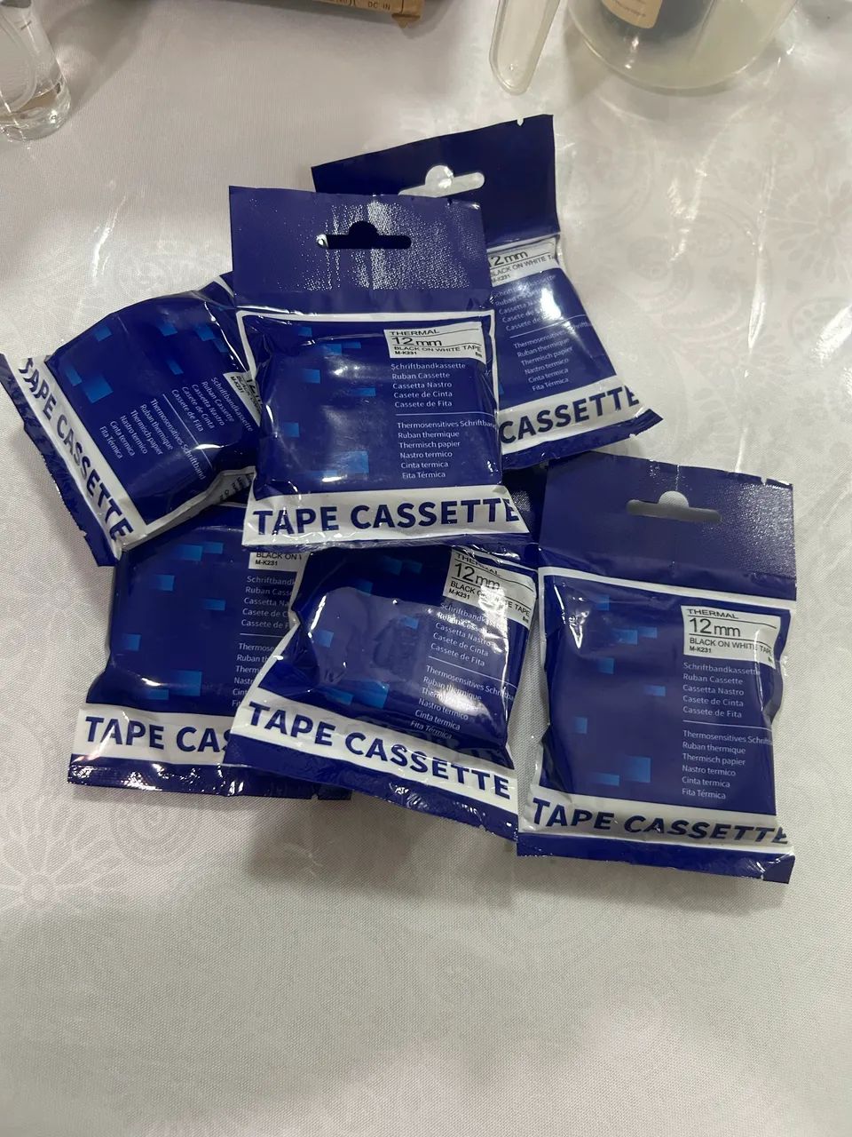 6 Cartuchos de fita rotulador Brother M-K231 de 12 mm - Foto 3