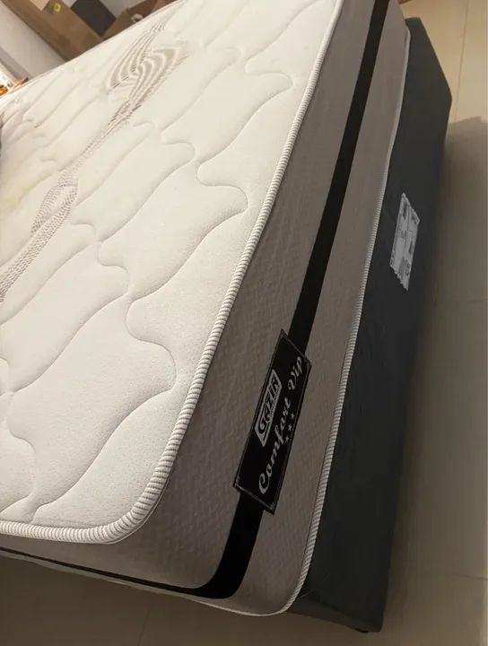 Cama Casal Confort - Molas Ensacadas (venda por motivo de viagem) - Foto 5