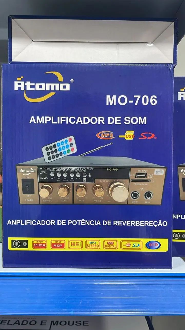 Amplificador de Som Atomo MO-706 - Foto 2