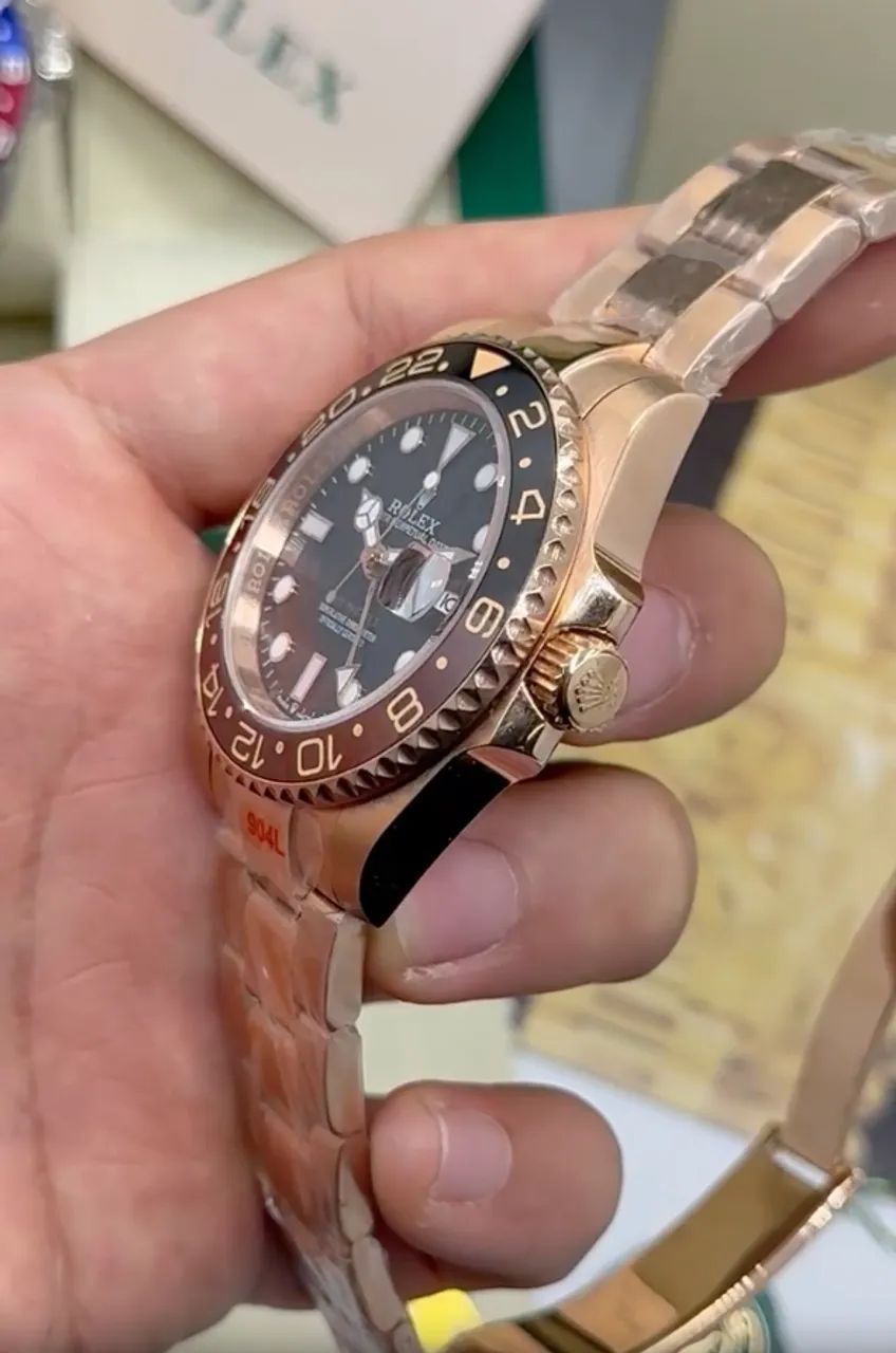 Rolex GMT Master II Rosé 40mm Automático - Foto 4