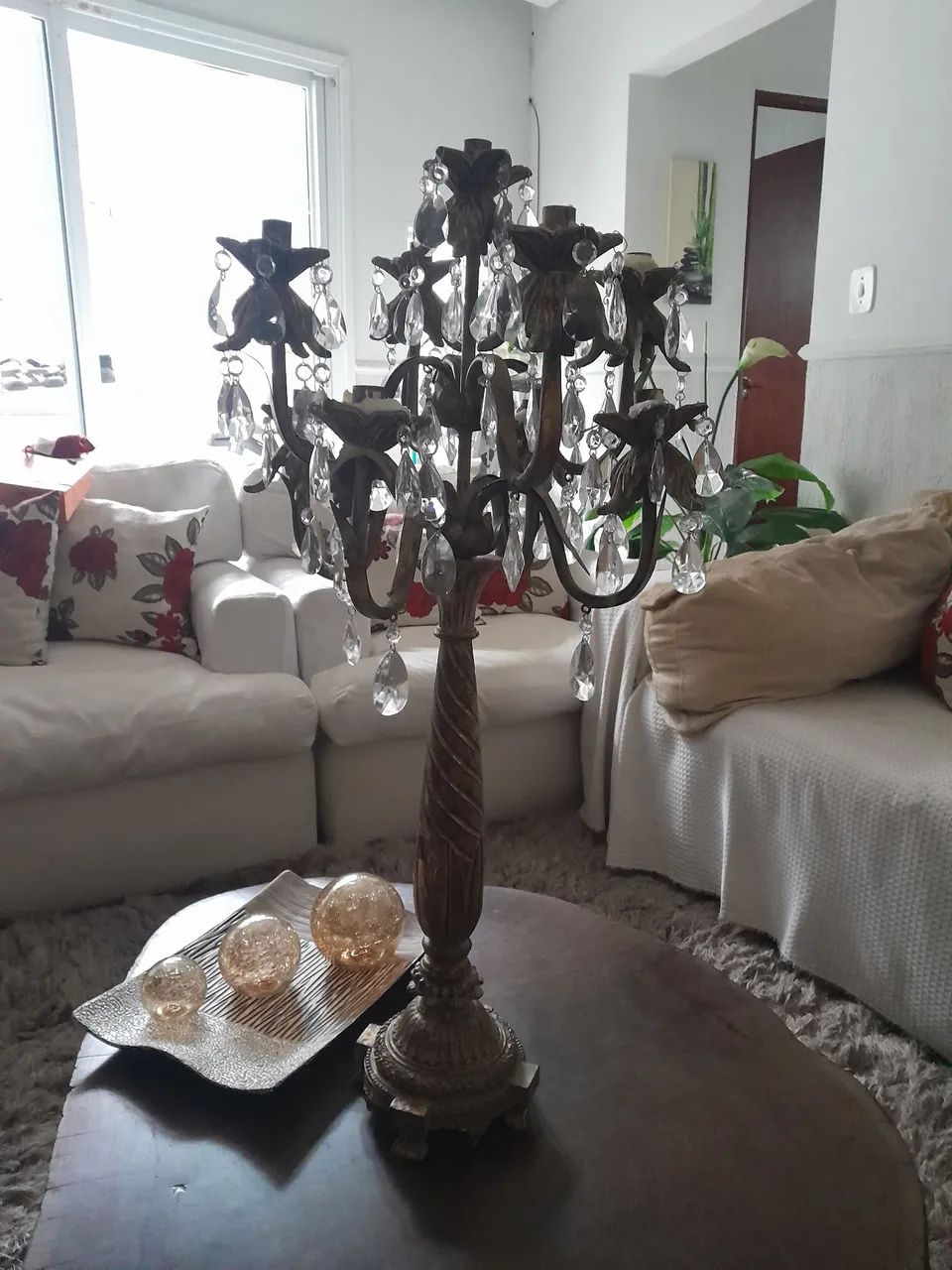 Candelabro de resina 