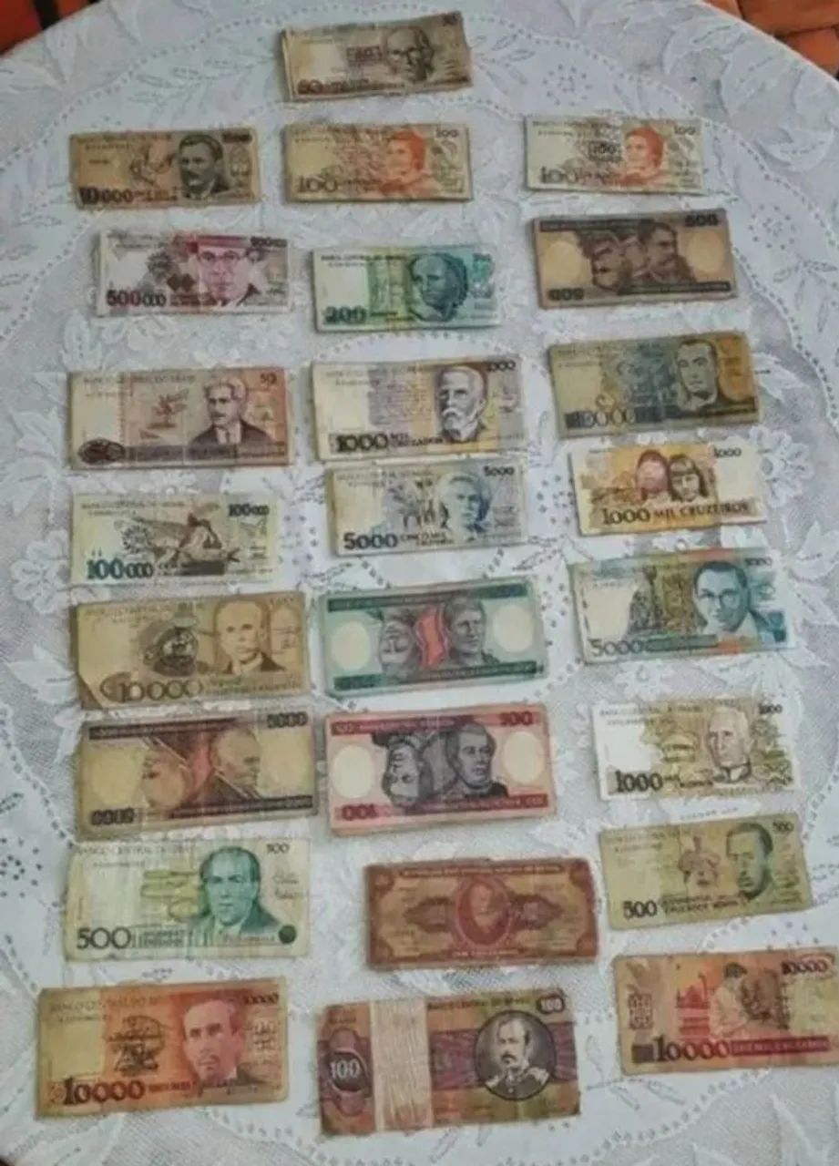 Lote de 25 Cédulas Antigas Brasileira 