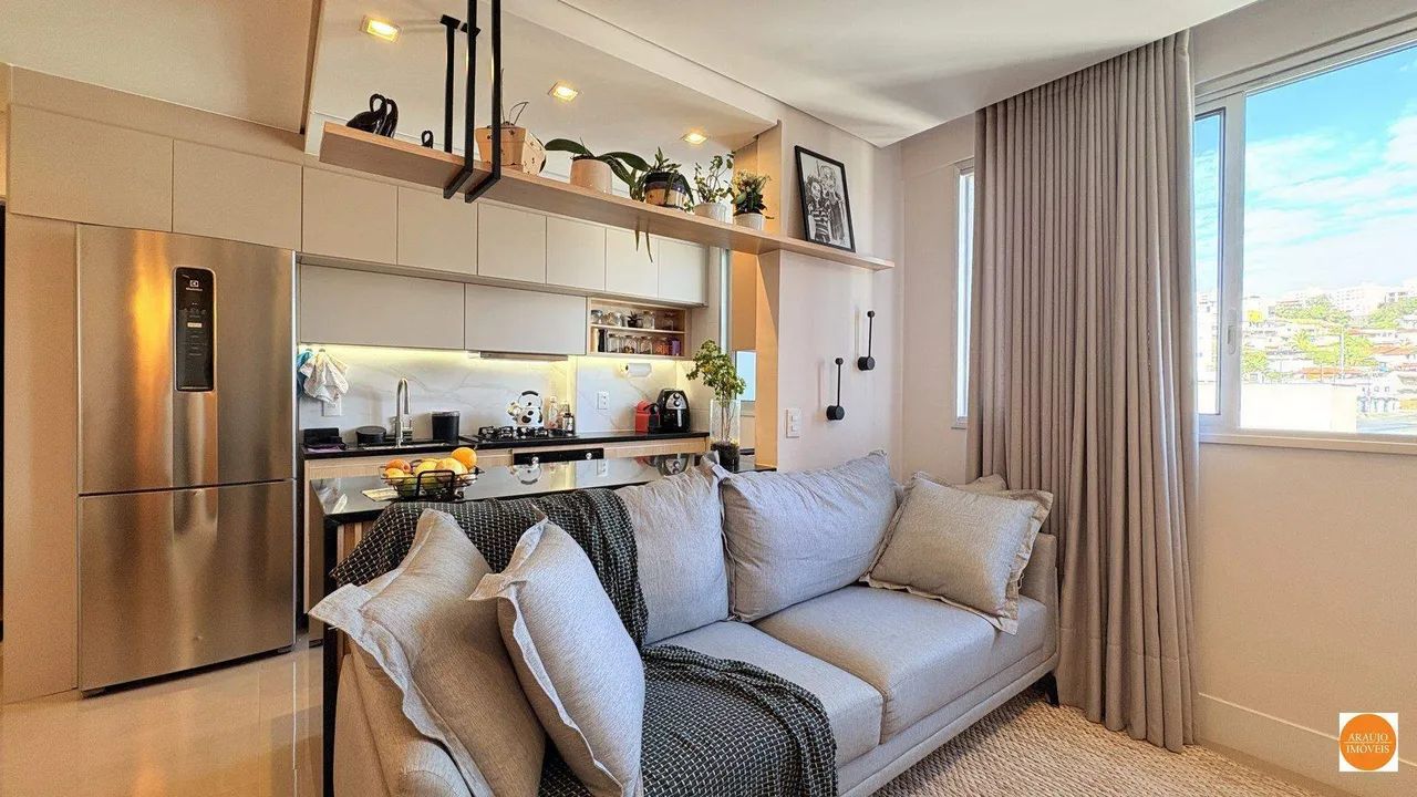 Apartamento com aproximadamente 47m² à venda  1 quarto e 2 vagas  Buritis.
