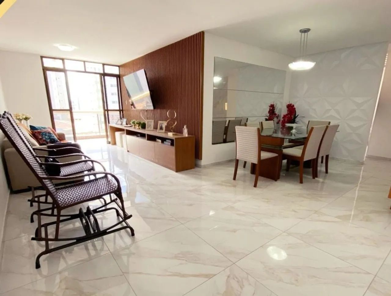 Apartamento de 120m² no Bessa, 4 quartos com suíte, sala em L, condomínio com elevador e p - Foto 4