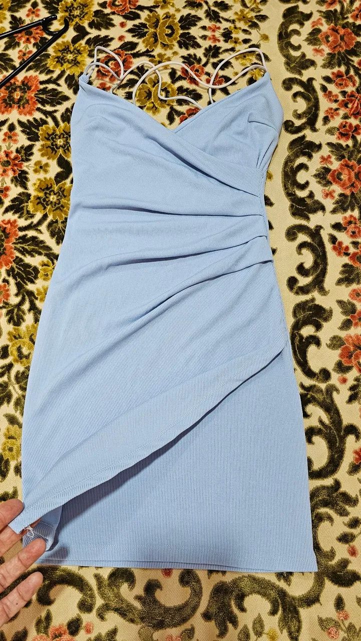 Vestido azul celeste envelope - Foto 2