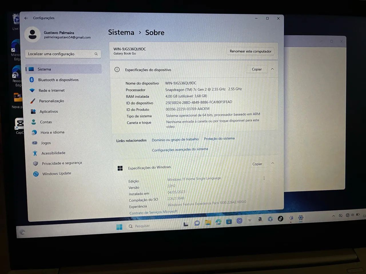 Vende-se notebook Galaxy book - Foto 3