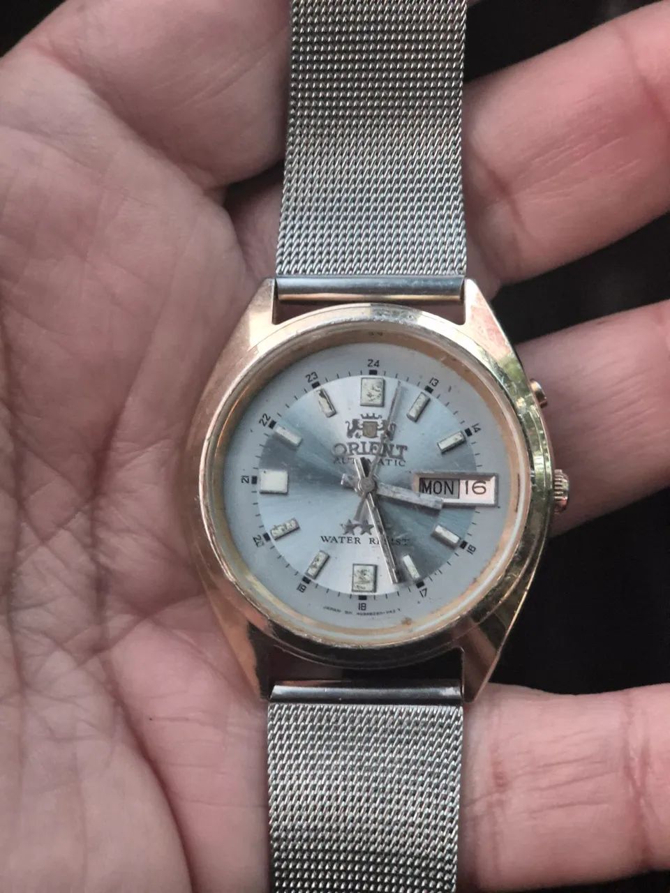 Relógio ORIENT 3 ESTRELAS AUTOMÁTICO DOURADO   -   ÓTIMO ESTADO - Foto 4