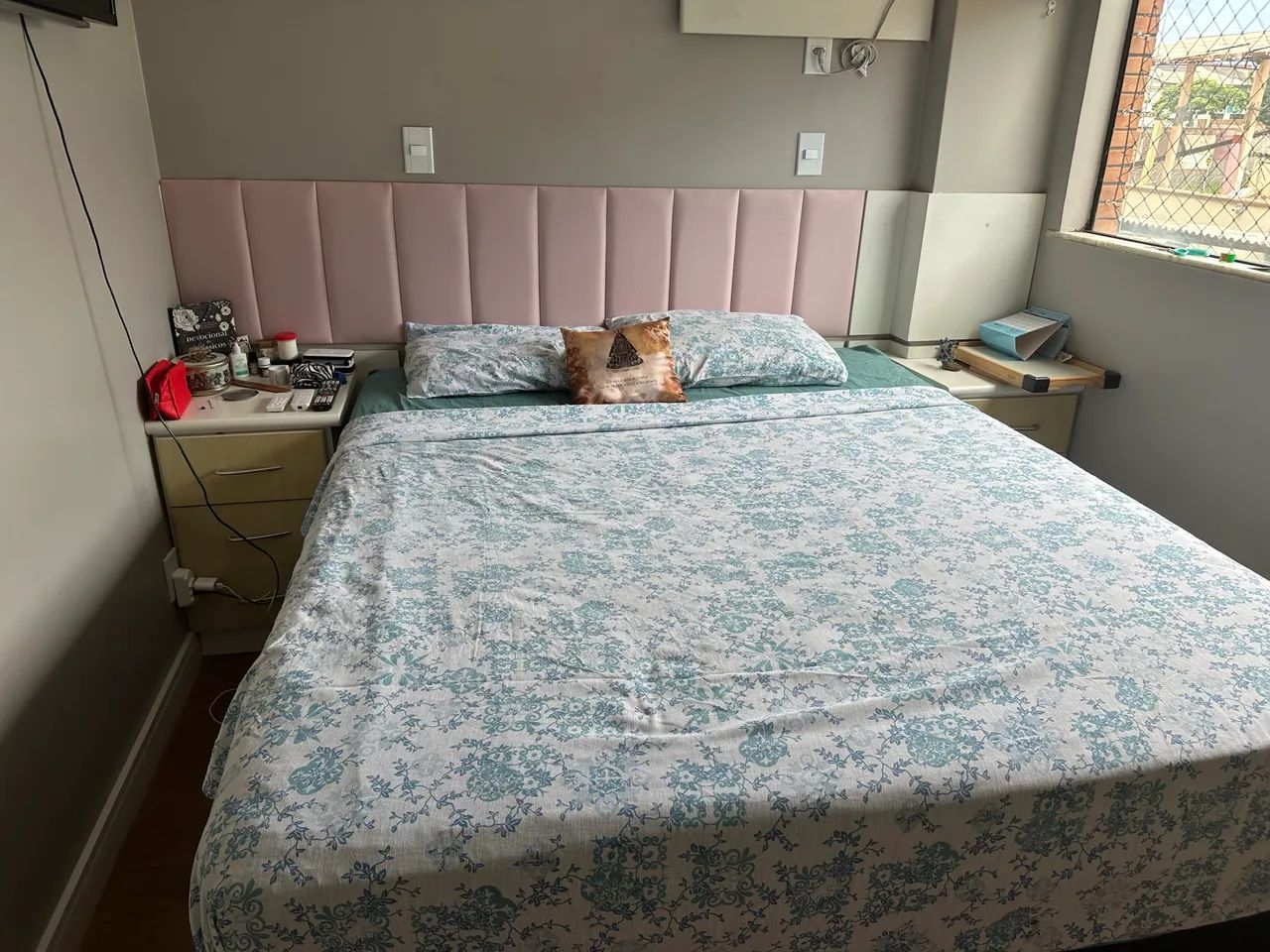 Cama Box Queen + Colchão Ortobom Iso D45 - Excelente Estado - Foto 3
