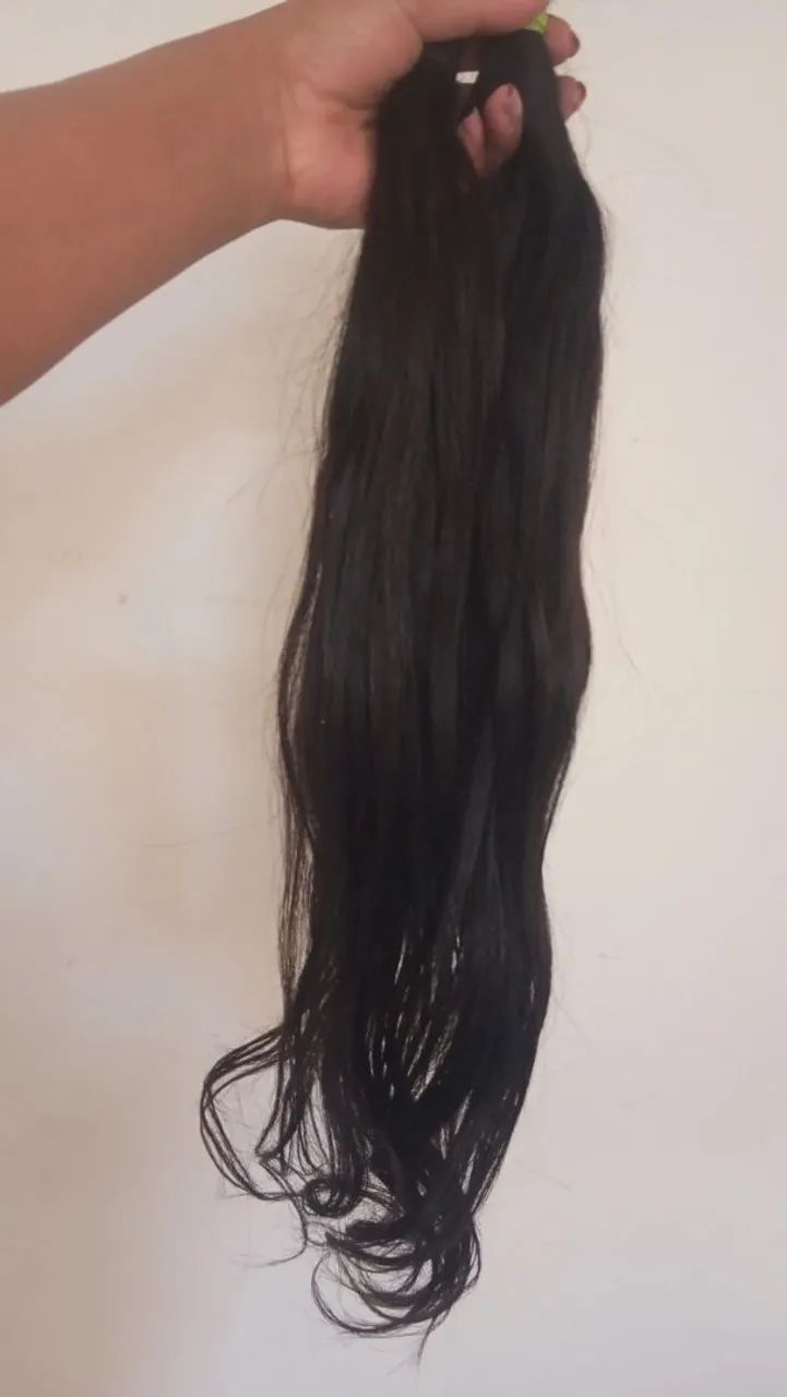 Cabelo humano indiano.